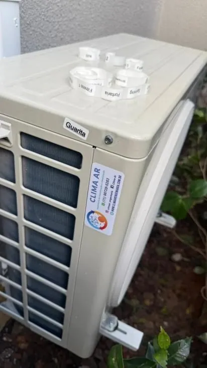 Condensadora instalada em área externa